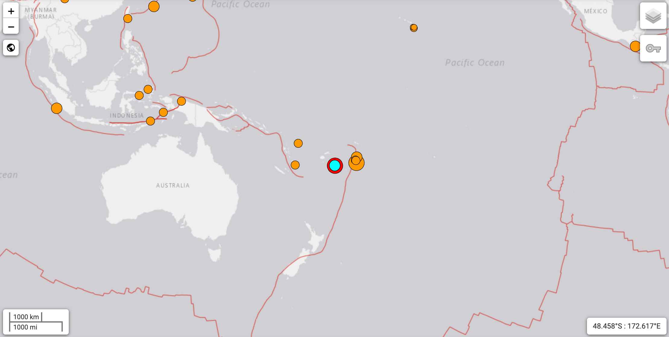Earthquake off the coast of Fiji The Independent